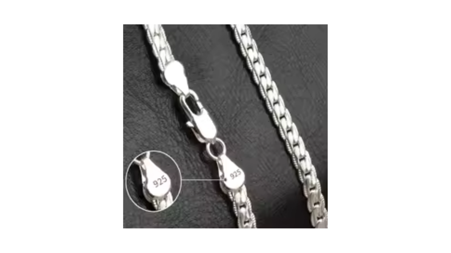 correntinha de prata Silver Chain - desfile em grande estilo